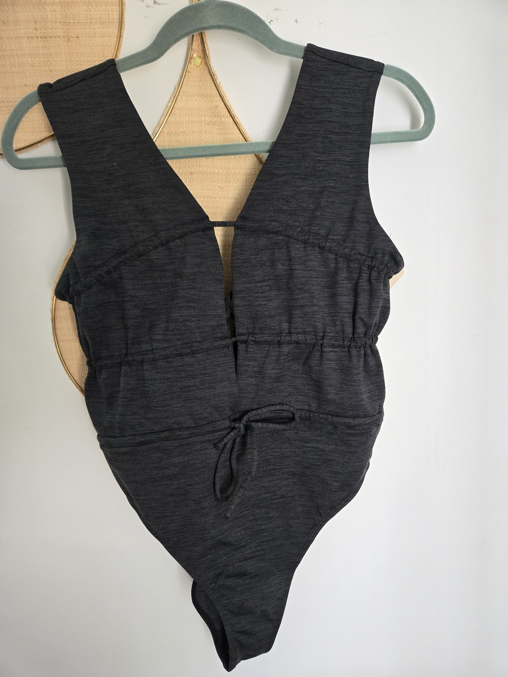 FP Movement by Free People Charcoal Gray One-Piece Swimsuit
